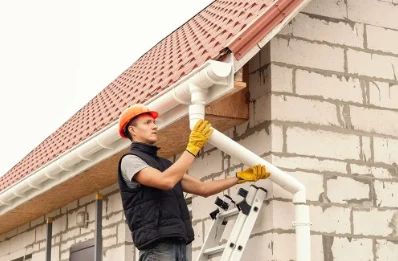 Pose et remplacement de gouttières à Desingy